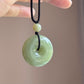 Natural Jade Peace Buckle Long Necklace