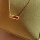 14K Solid Gold Dancing Stones Necklace