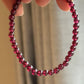 石榴石Natural Garnet & Jade Solid Gold Bracelet