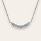 Full Smile Moissanite Necklace, Sterling Silver