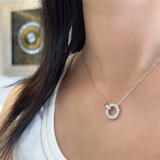 Double Linked Moissanite Necklace