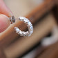 C-Shape Moissanite Hoop Earrings