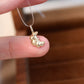 14K Solid Gold Croissant Pendant 牛角包
