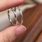 Minimalist Round Hoop Earrings, 23mm