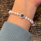 Aquamarine High-Quality Natural Pearl Bracelet