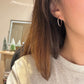 Minimalist Round Hoop Earrings, 23mm