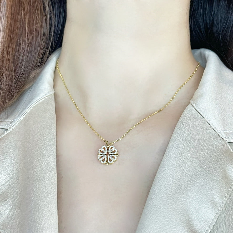 Daizy Jewellery Lucky Four Leaf Clover Necklace