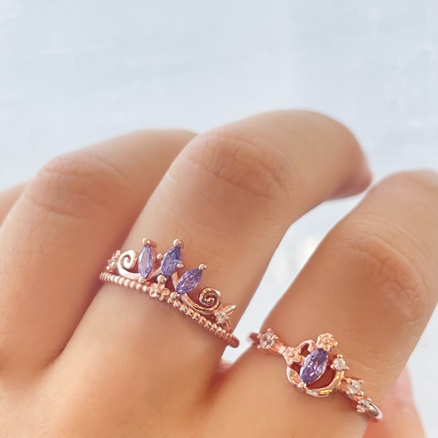 Purple 2025 crown ring